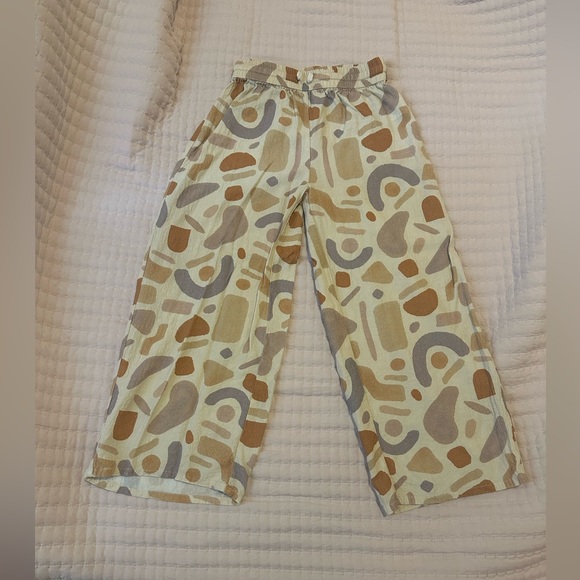 Rylee and Cru Oceanside Top and Wide leg pant in Abstract print size 8-9 - Picture 7 of 9